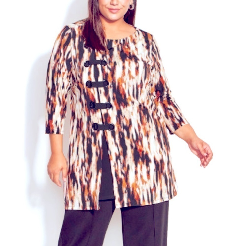 Ave STUDIO NWT Size 20 Greer Eyelet Tunic  Top (Q14.6)